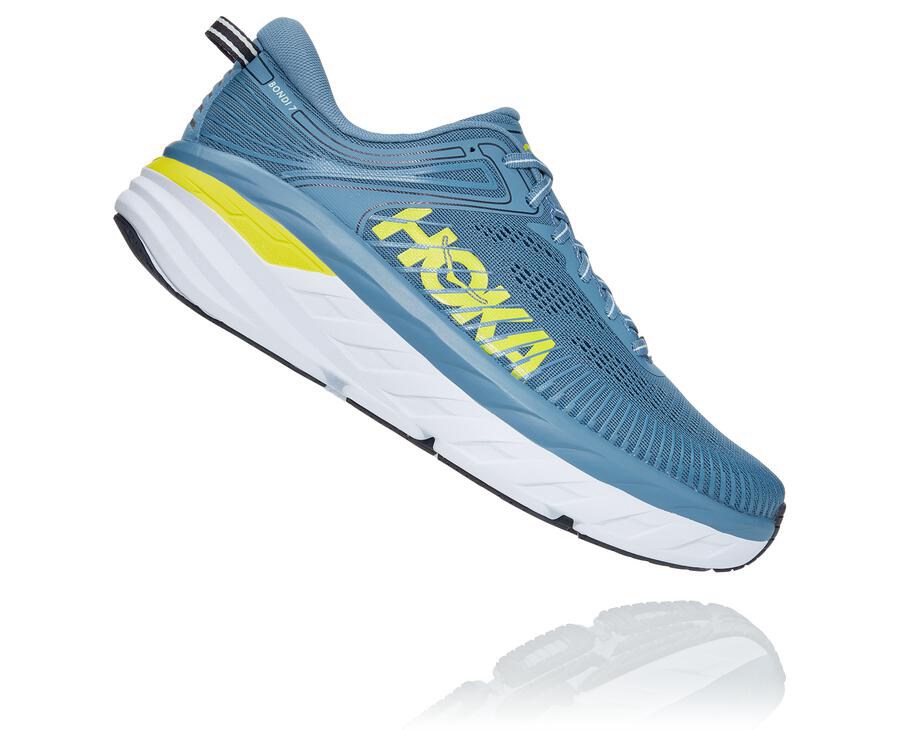 Hoka One One Løbesko Herre - Bondi 7 - Blå - 254608BVT